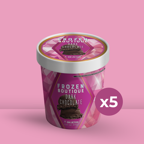 5 Pack Helado Vegano Dark Chocolate (370g)
