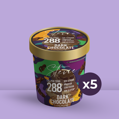 5 Pack Stevie Dark Chocolate (350g)