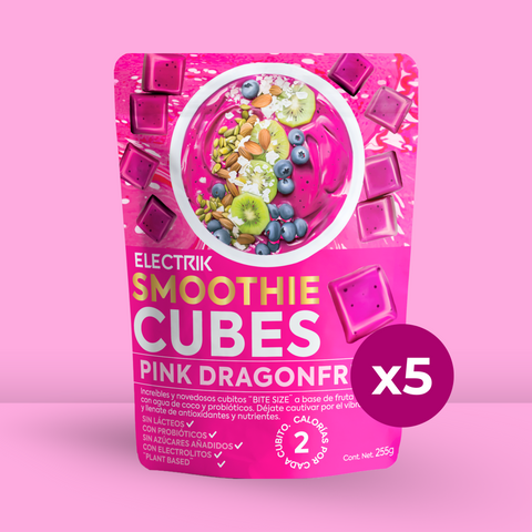 5 Pack Pink Dragonfruit Smoothie Cubes (255g)