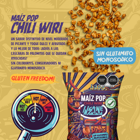 Maíz Pop Chili Wiri (250g)