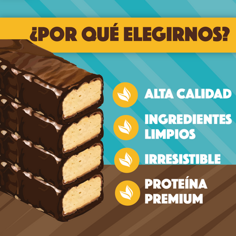 12 Pack Barra de Proteína Vanilla Fudge D*