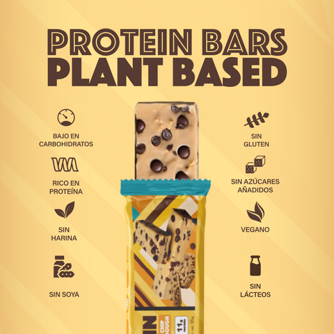 12 Pack Barra de Proteína Choco Chip Cookie Dough