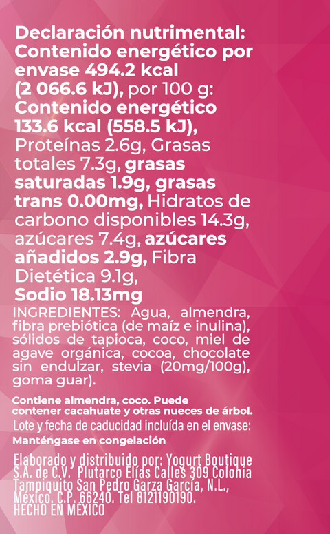 8-PIEZAS HELADO VEGANO DARK CHOCOLATE