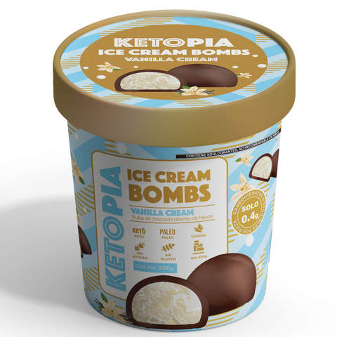 ICE CREAM BOMBS VANILLA CREAM 195g