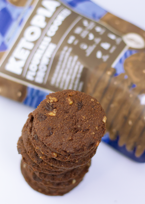 12-PAQUETES Galletas Keto Flourless Brownie Cookies