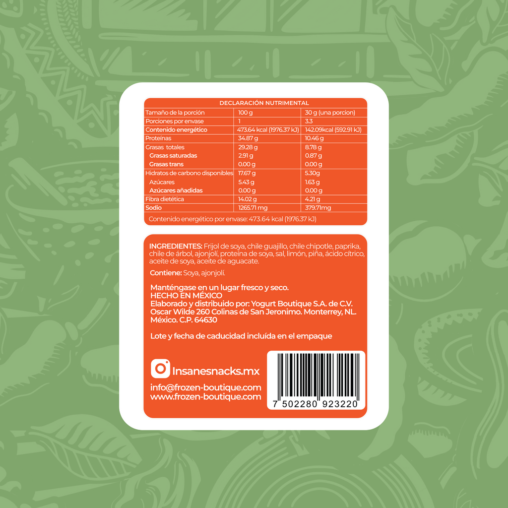 INSANE Edamames Chile Tatemado  100 g - Frozen-Boutique