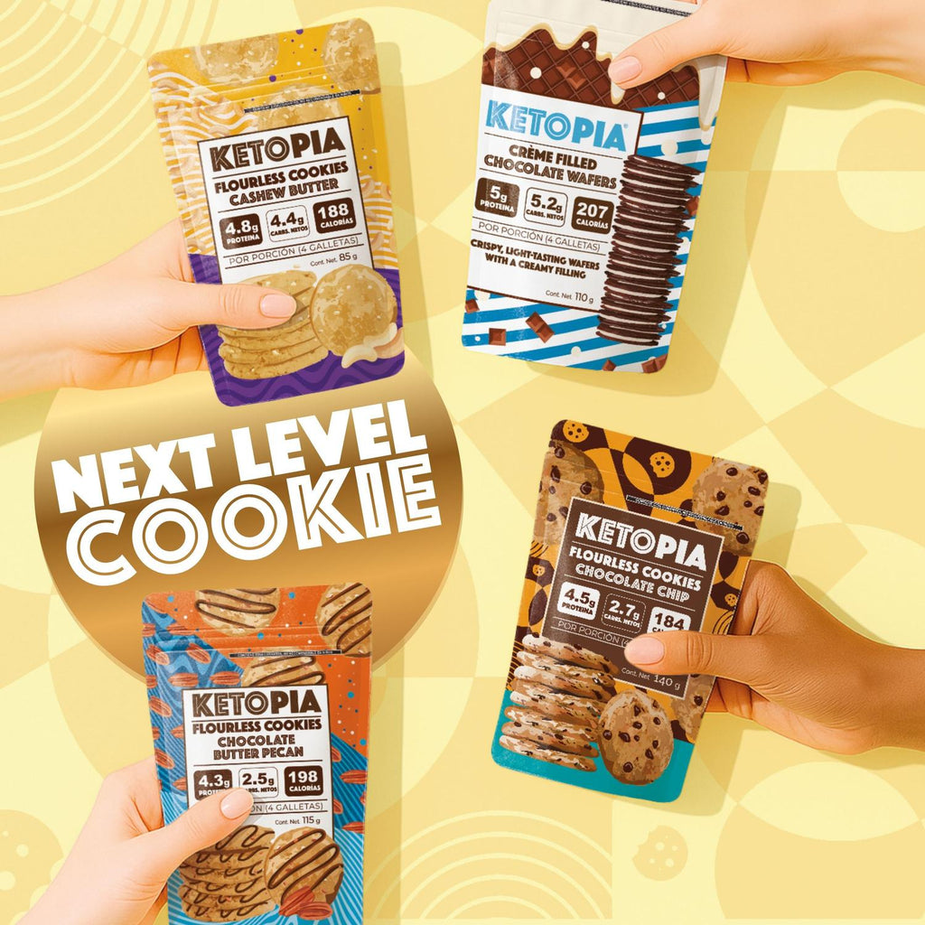 KETOPIA Galletas Sin Harina Cubiertas de Chocolate Keto Peanut Butter Cup  100g - Frozen-Boutique