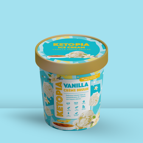 Helado Keto Vanilla Créme Brulee (370g)