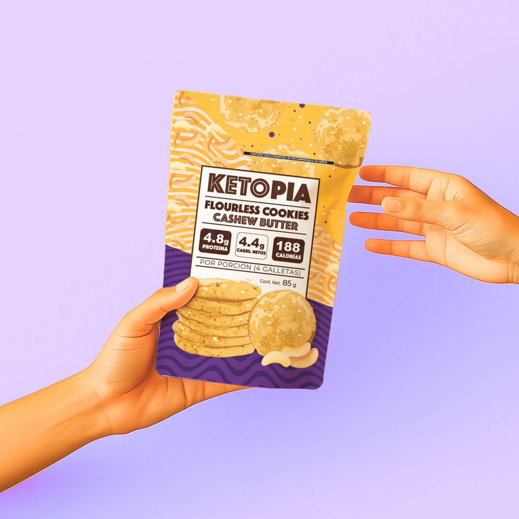 KETOPIA Galletas Sin Azúcar Keto Butter Cashew 85g - Frozen-Boutique