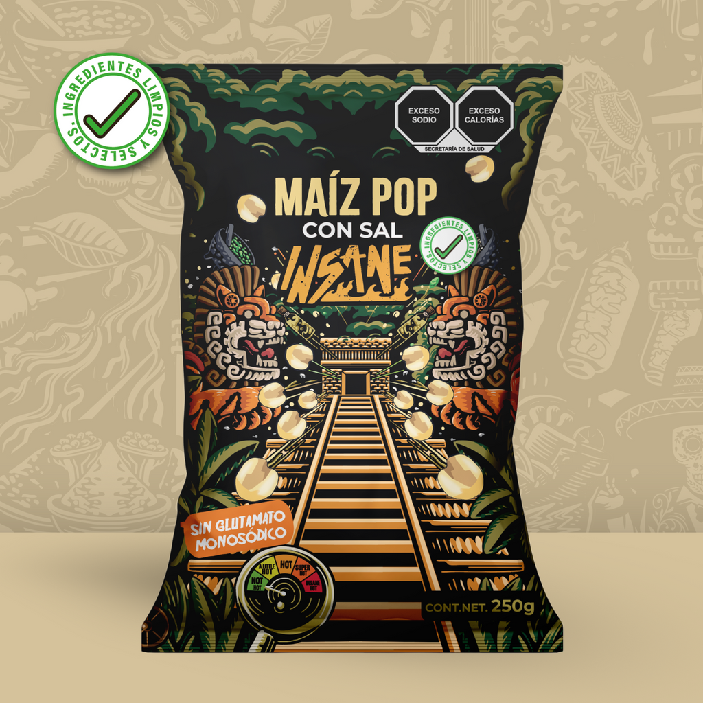 INSANE Maíz Pop Sal  250g - Frozen-Boutique