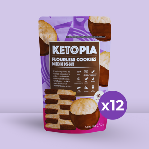 12 Pack Flourless Midnight Cookies