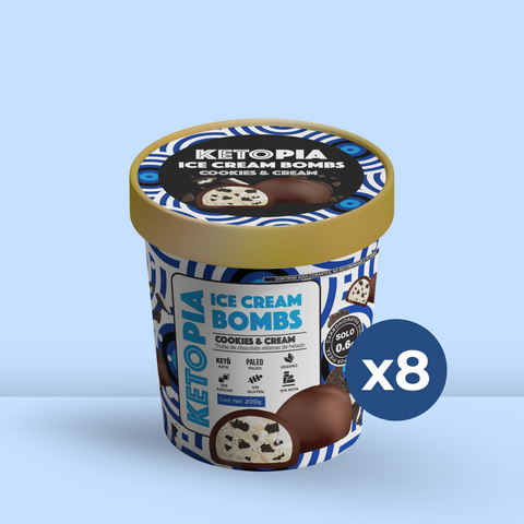 5 Pack Ice Cream Bombs Cookies And Cream (200g)