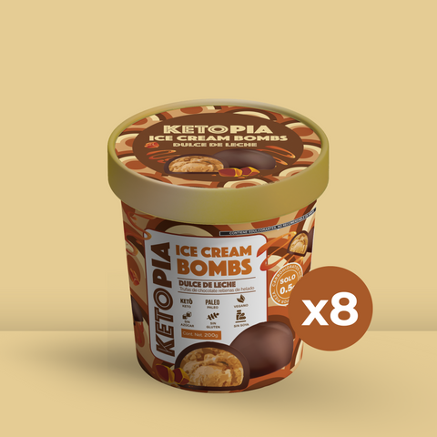 5 Pack Ice Cream Bombs Dulce de Leche