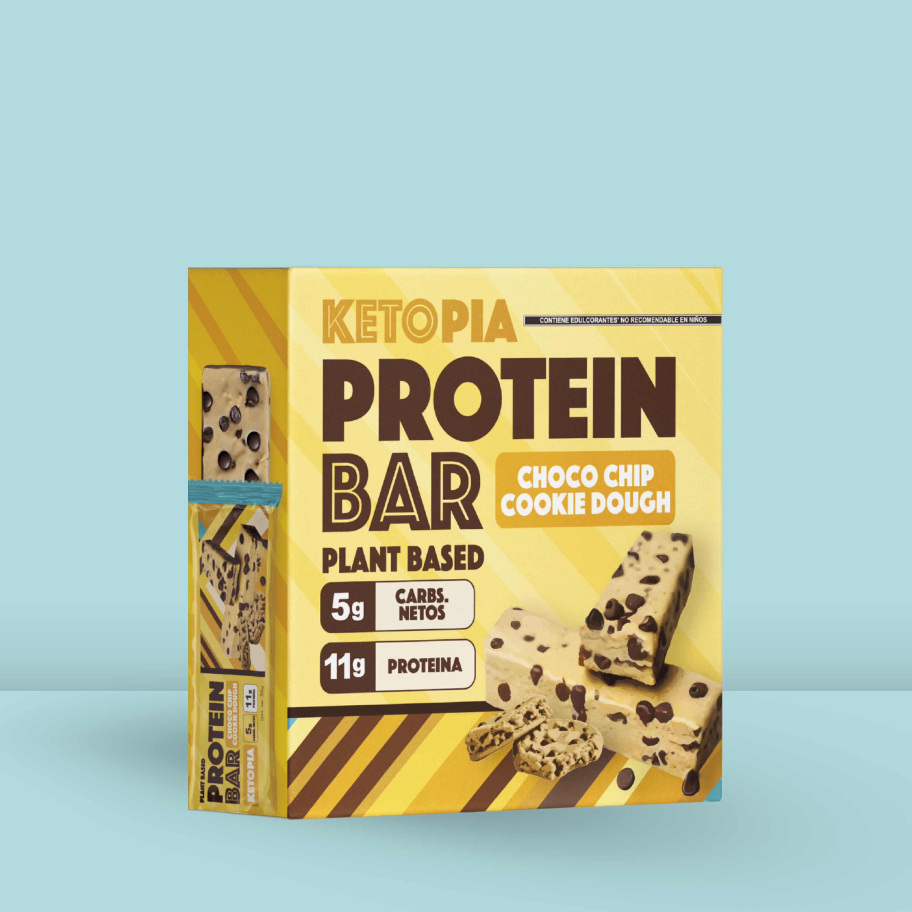 KETOPIA Barras de Proteina Keto De proteina Cookie Dough - PACK 6