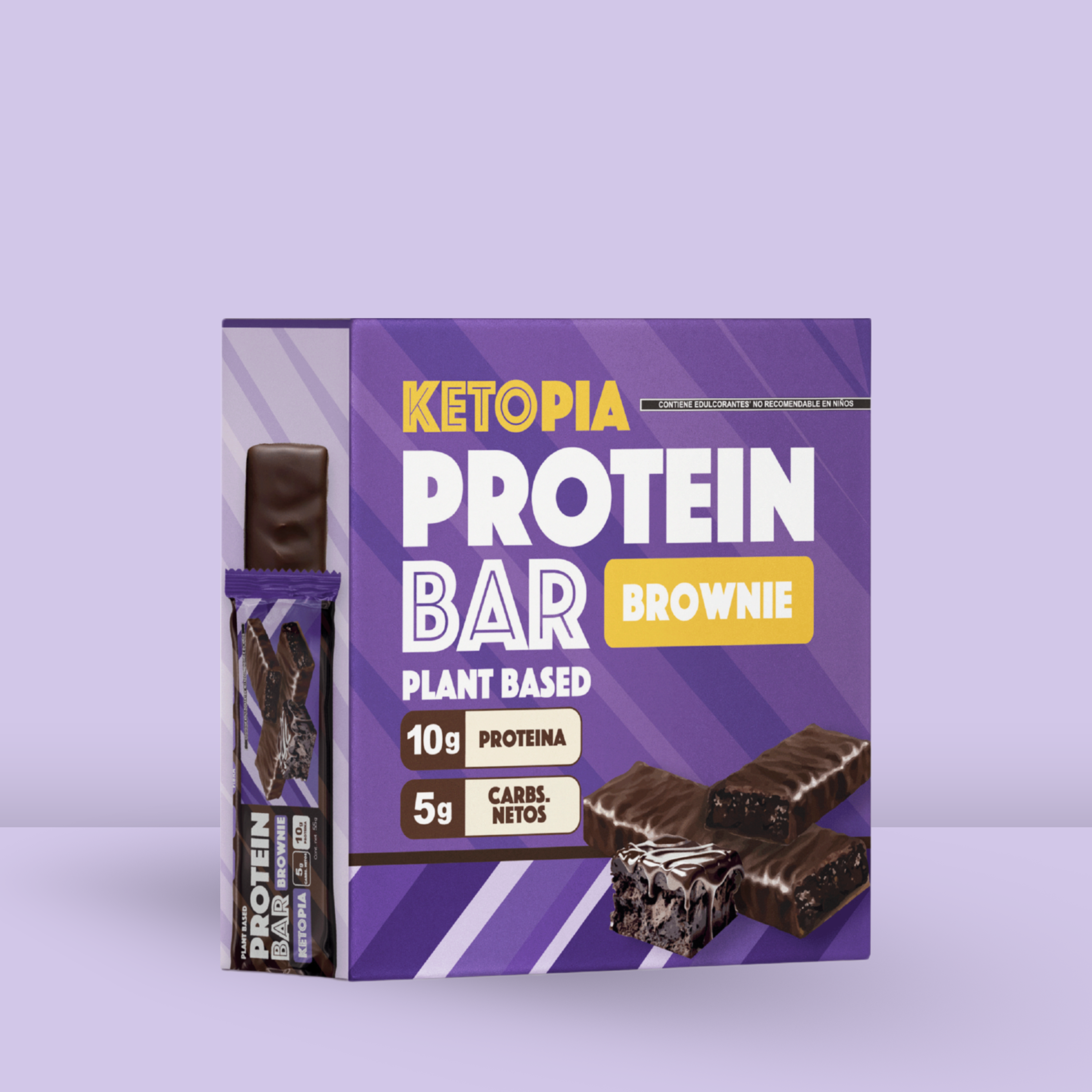 KETOPIA Barras de Proteina keto de proteina Brownie - 6 PACK