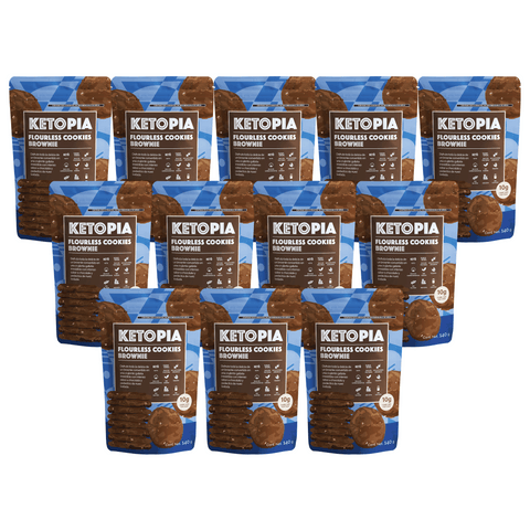 12 Pack Galletas Keto Flourless Brownie Cookies