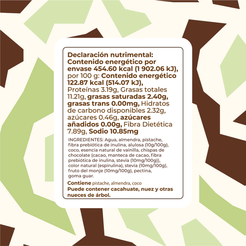 5 Pack Helado Keto Pistachio Chocolate Chip (370g)