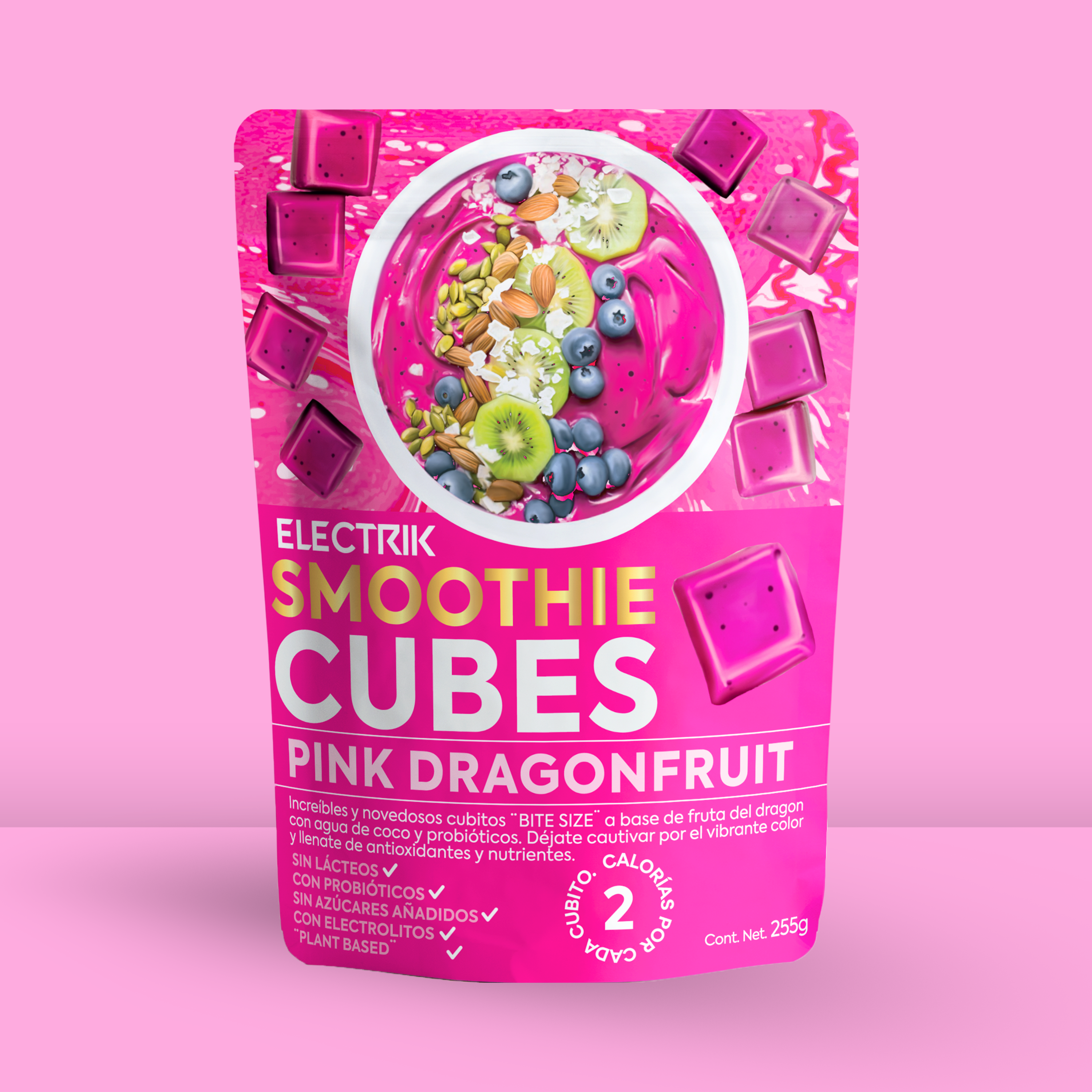 ELECTRIK Smoothie Cubes Pink Dragonfruit  255g