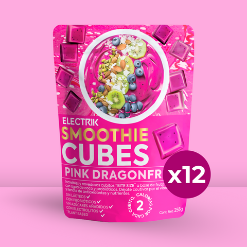 12 Pack de Pink Dragonfruit Smoothie Cubes