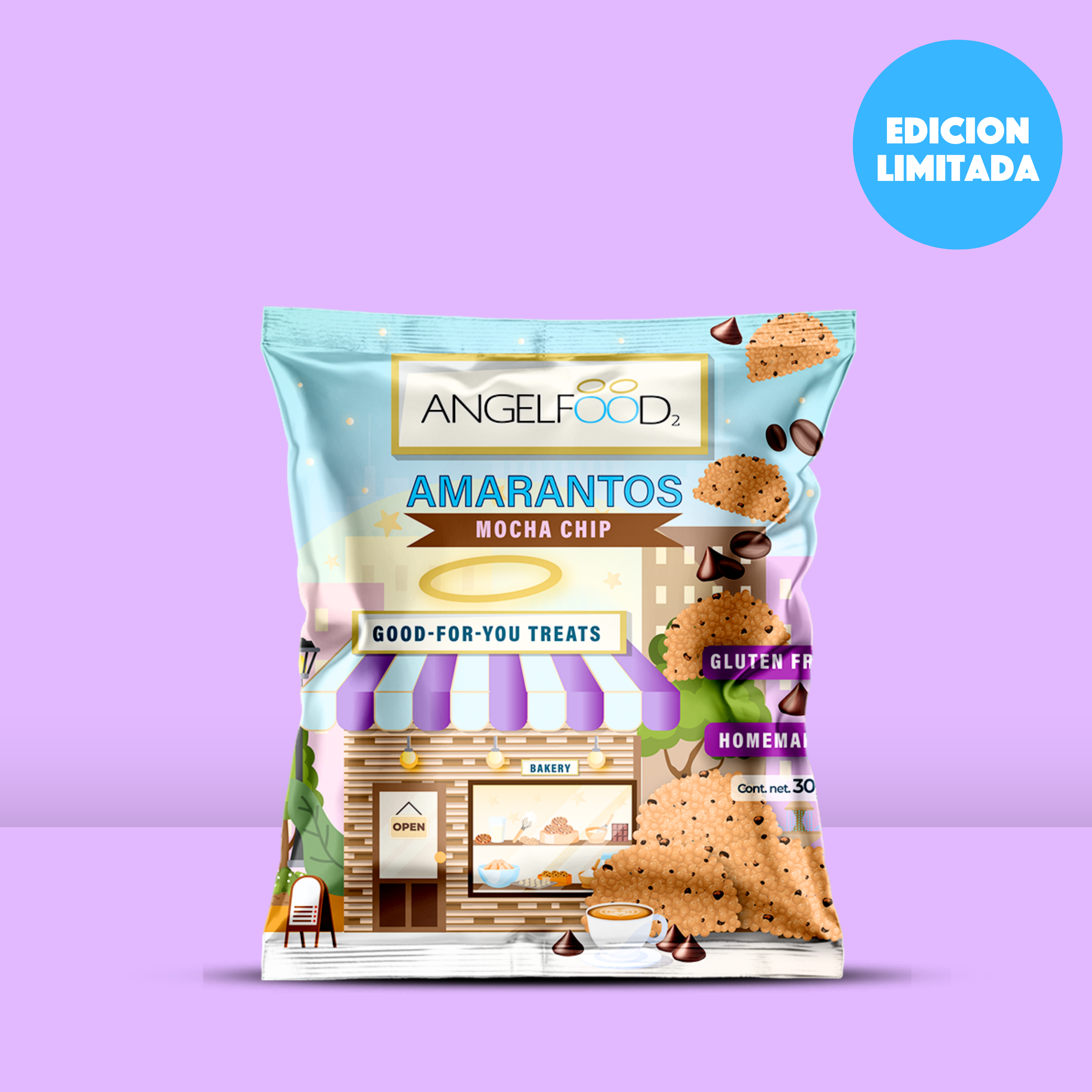 ANGELFOOD Amarantos Snack Mocha chip 30g