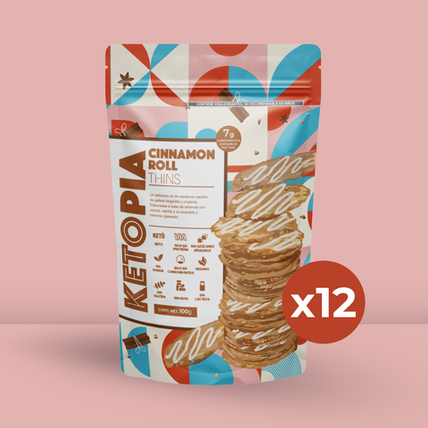 12 Pack Almond Thins Cinnamon Roll