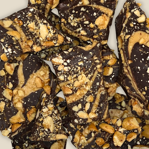 12 Pack Chocolate Peanut Butter Barks (120g)