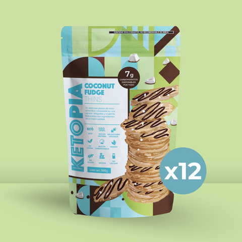12 Pack Almond Thins Coconut Fudge