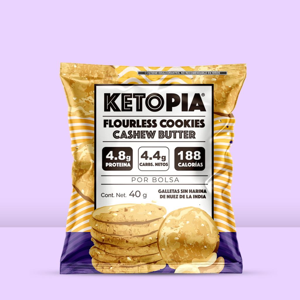 KETOPIA Galletas Keto Snack pack Cashew Butter 40g - Frozen-Boutique