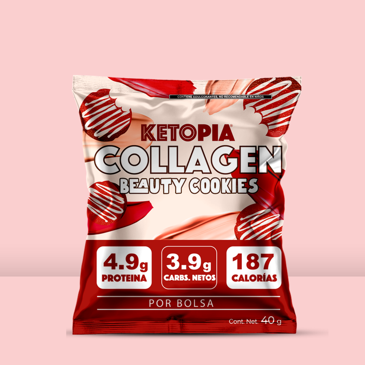 KETOPIA Galletas Con Collageno Snack pack Red velvet 40g