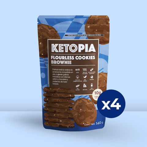 4 Pack Flourless Brownie Cookies