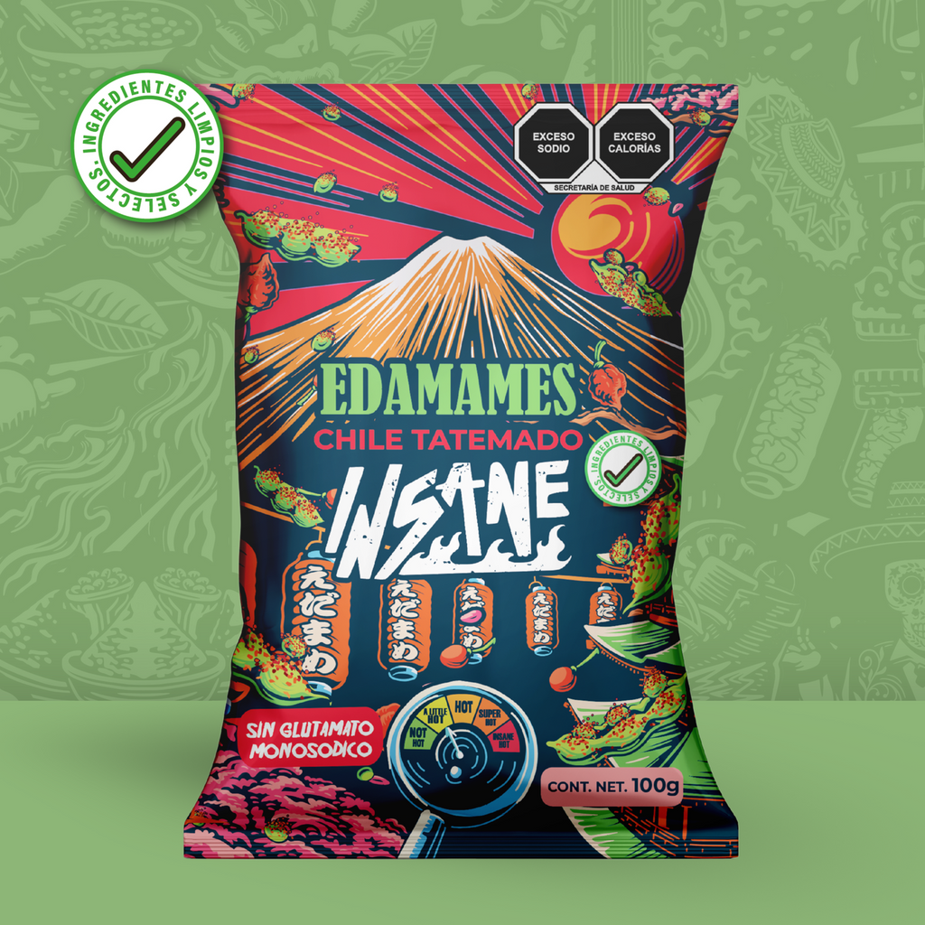 INSANE Edamames Chile Tatemado  100 g - Frozen-Boutique