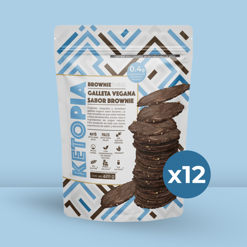 12 Pack Almond Thins Brownie (420g)