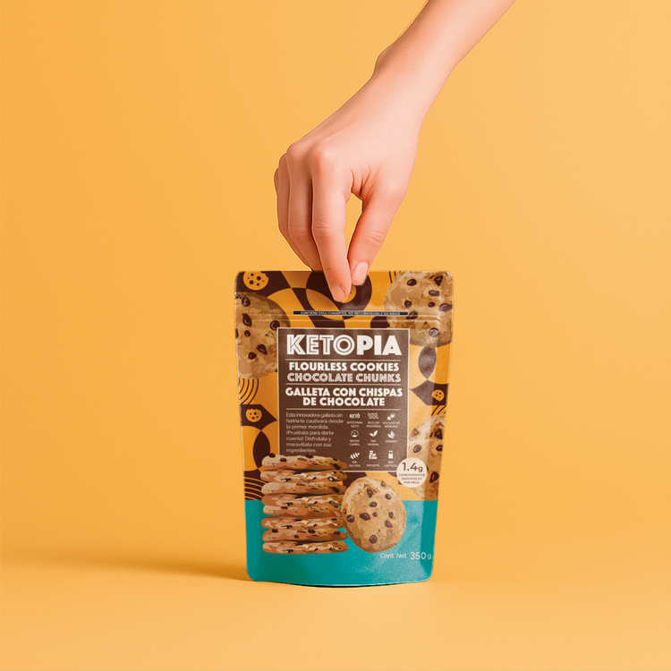 KETOPIA Galletas Sin Harina Keto Chocolate Chunk 350g