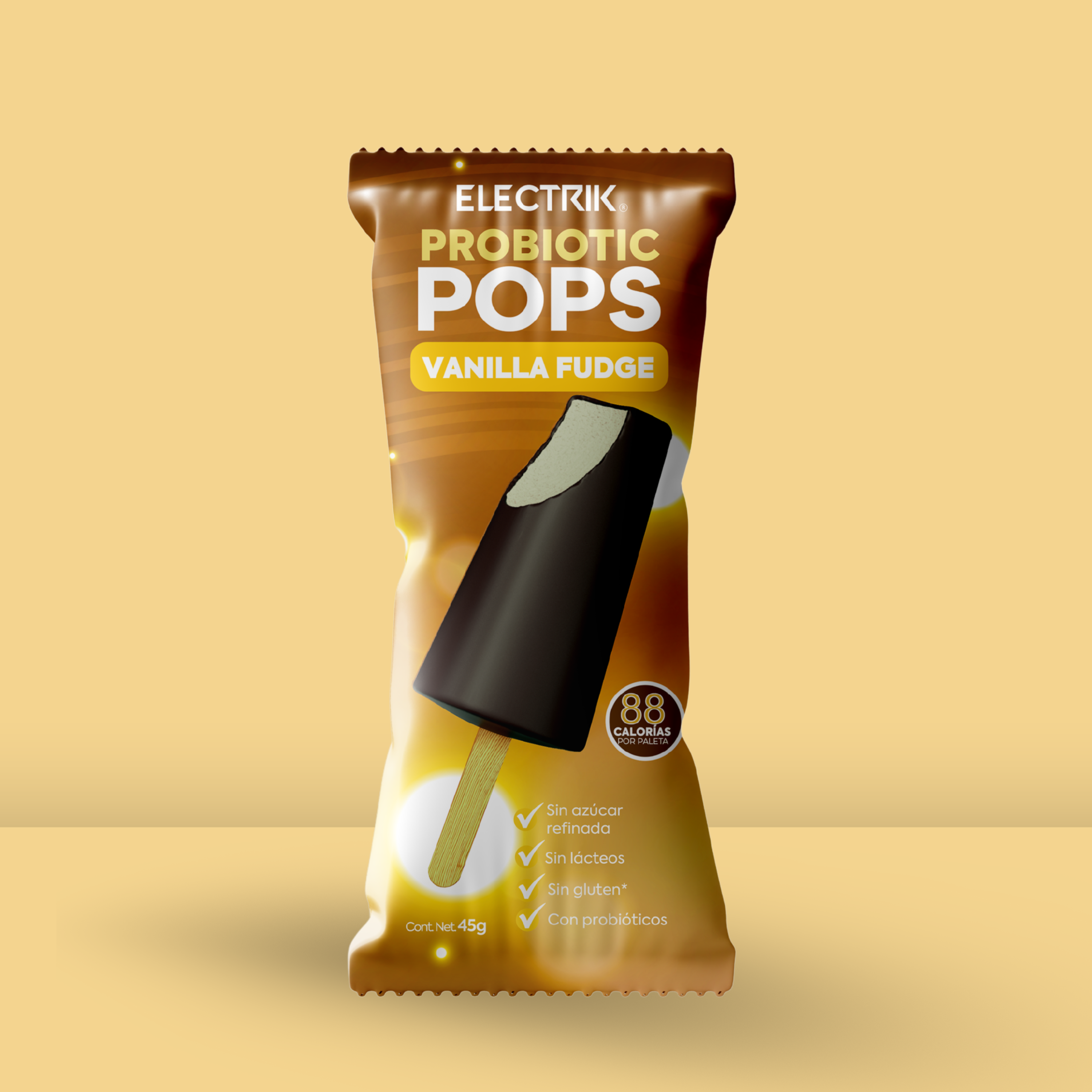 ELECTRIK Paleta de Probióticos sabor Vainilla 45g
