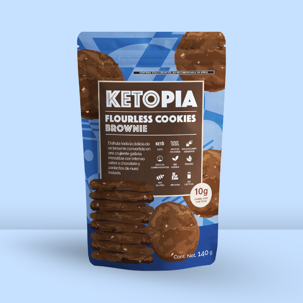 KETOPIA Galletas Sin Harina Keto Brownie 140g - Frozen-Boutique