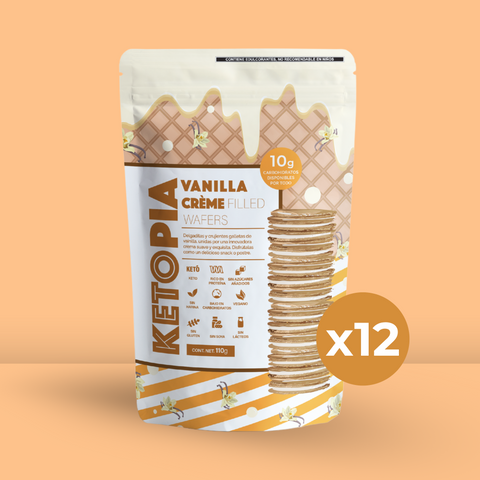 12 Pack Crème Filled Vanilla Wafers