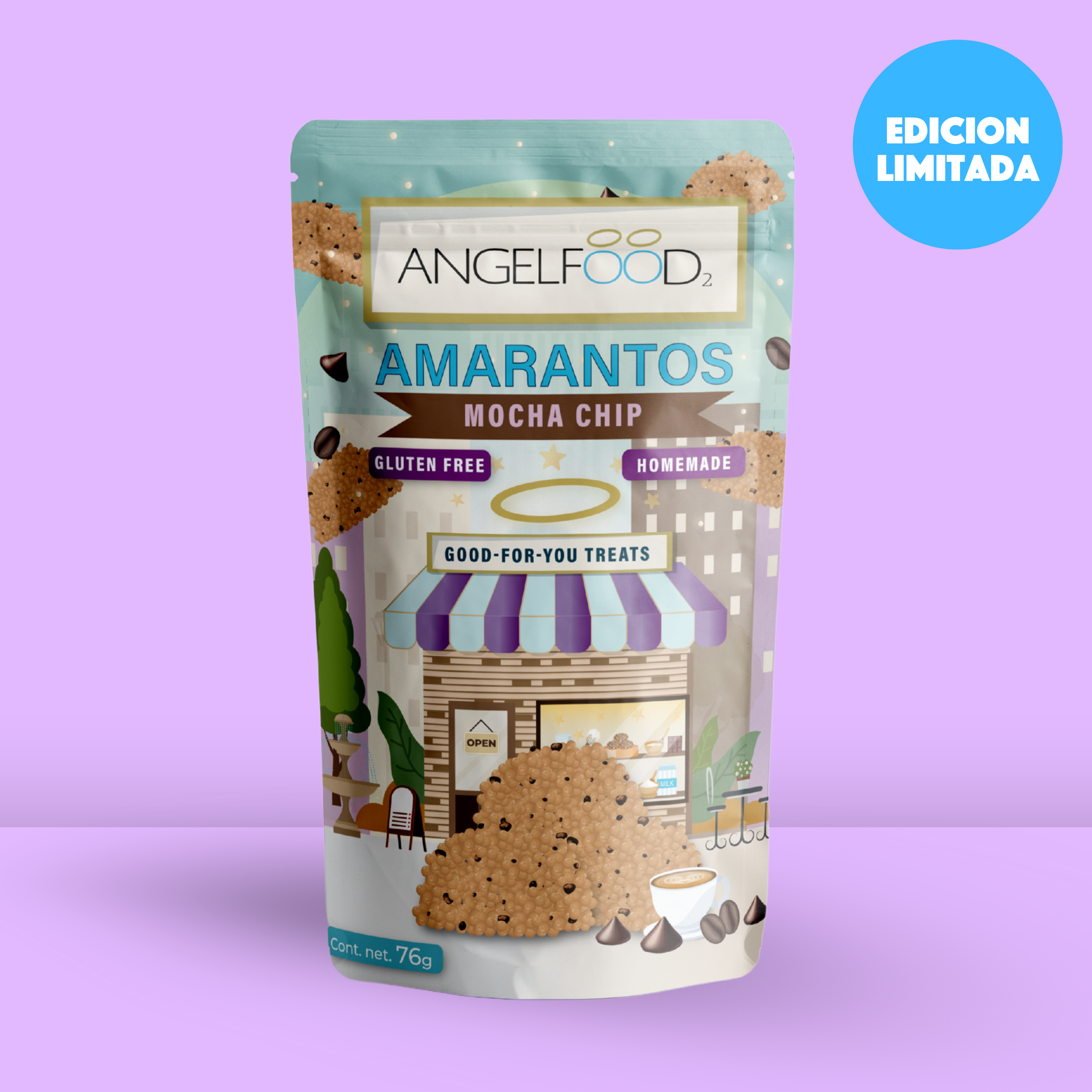 ANGELFOOD Amarantos Mocha Chip 76g