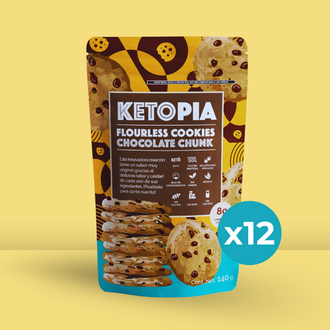 12 Pack Flourless Choco Chip Cookies