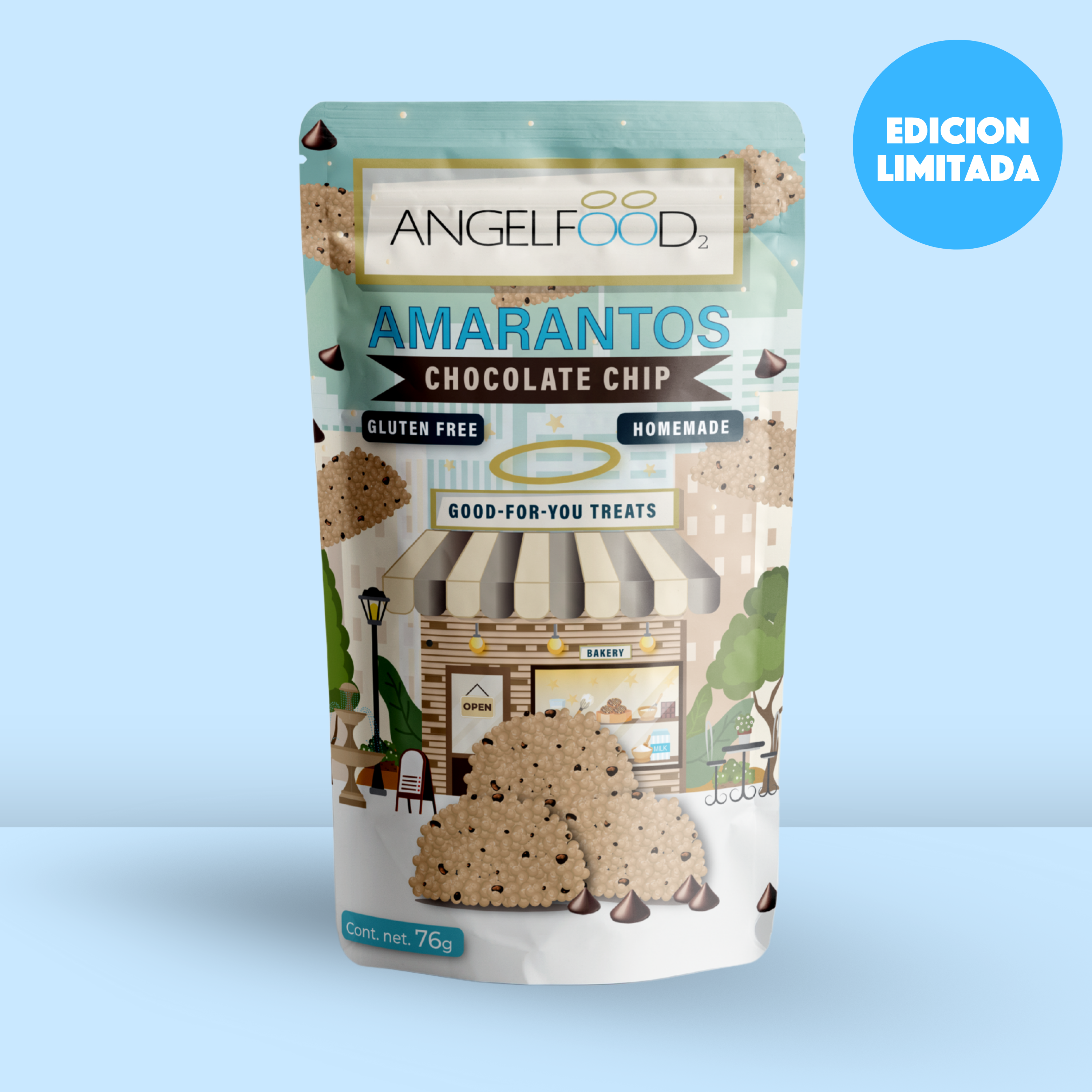 ANGELFOOD Amarantos chocolate Chip 76g