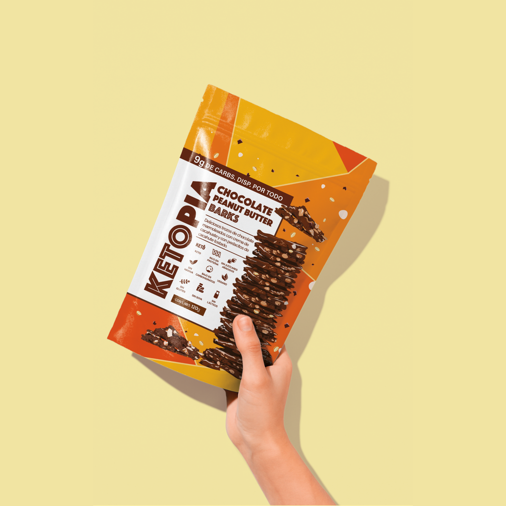 KETOPIA Chocolate Peanut Butter Barks 120g - Frozen-Boutique