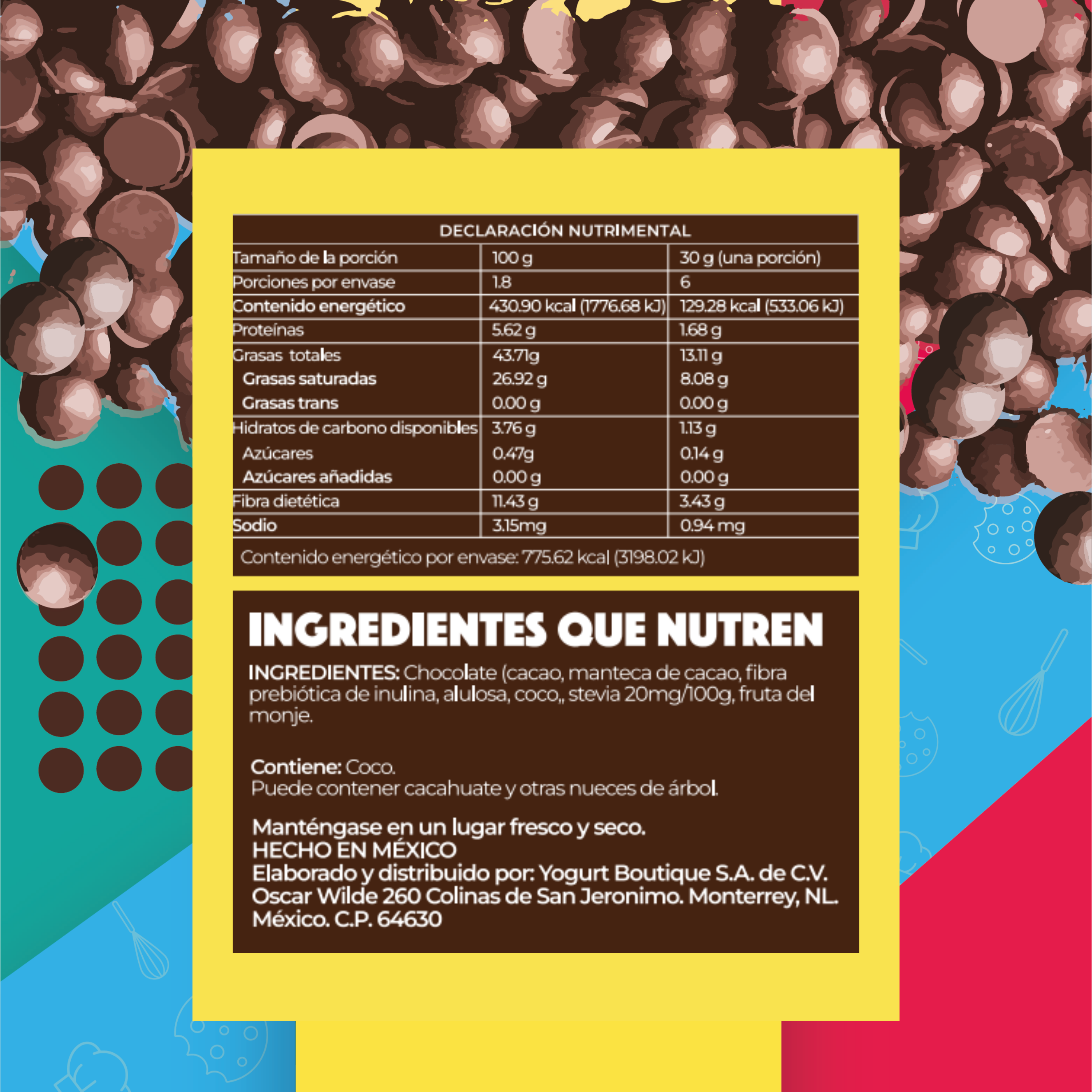 KETOPIA Chispas de Chocolate Veganas 180g - Frozen-Boutique