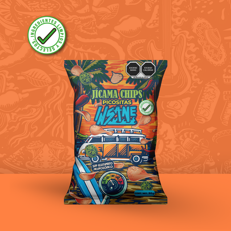 INSANE Chips de Jicama Picositas 50g