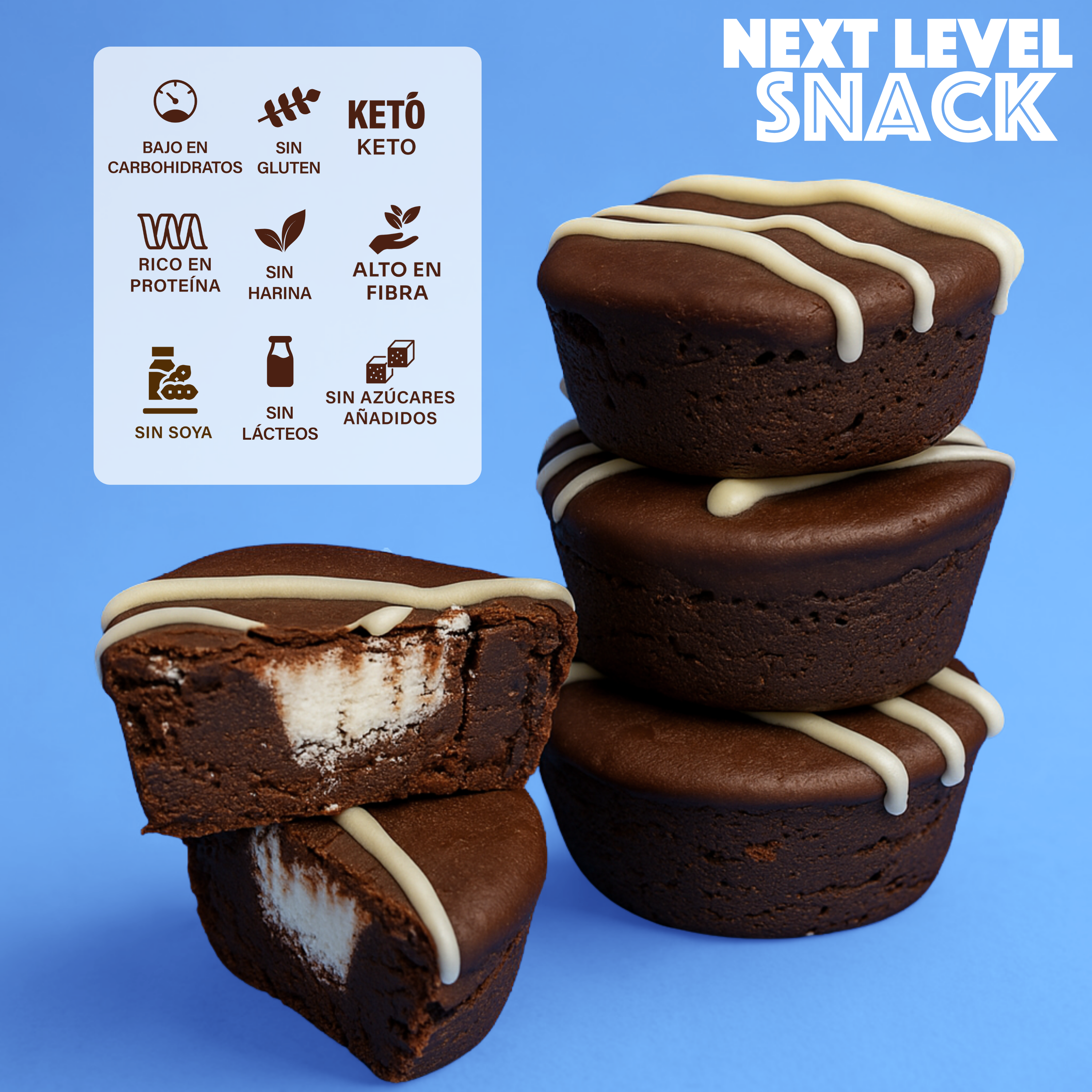 KETOPIA Pastelillo Crème Filled Chocolate Cupcakes 120g