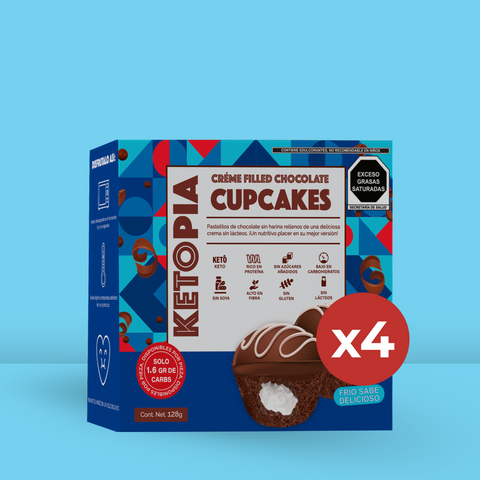 4 Pack Crème Cupcake Tuxedo (120g)