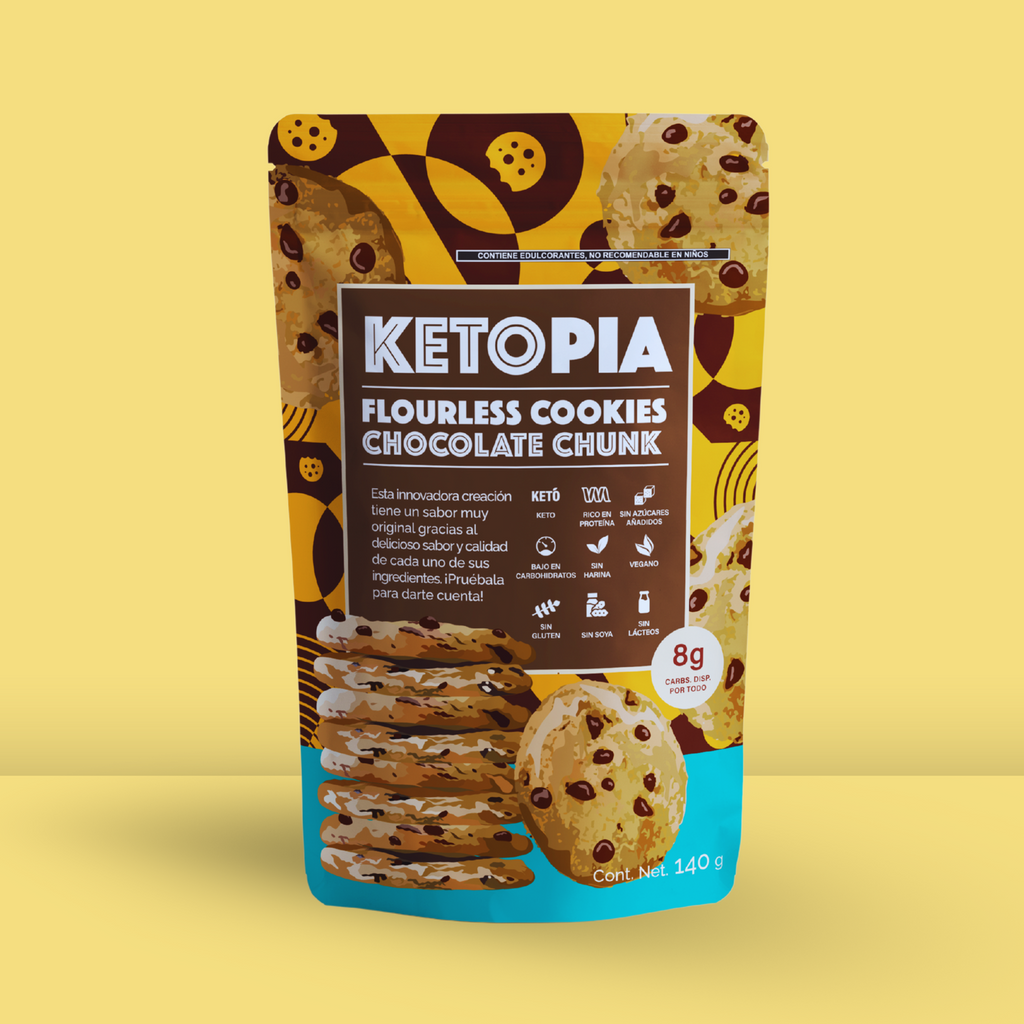 KETOPIA Galletas Sin Harina Keto Chocolate Chip 140g - Frozen-Boutique