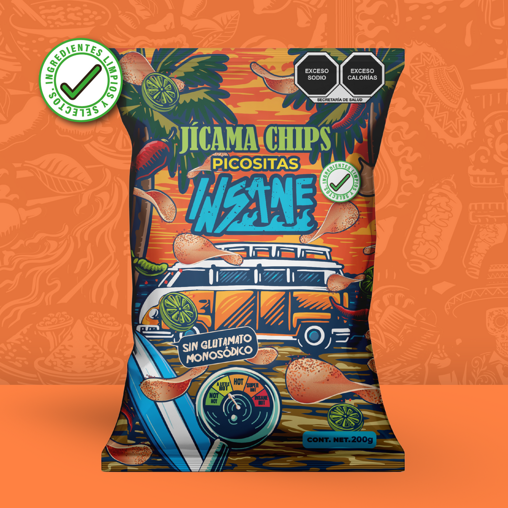 INSANE Chips de Jicama sabor picosito 200g - Frozen-Boutique