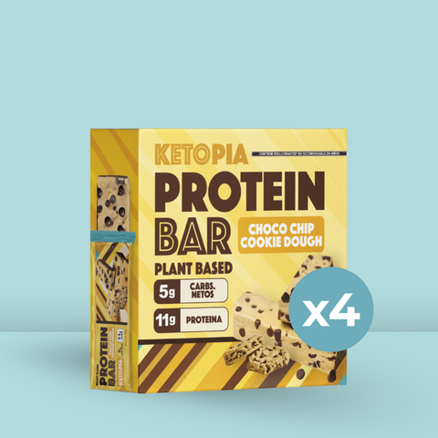 4 Pack Barra de Proteína Choco Chip Cookie Dough