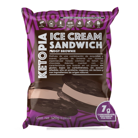 ICE CREAM SANDWICH FUDGY BROWNIE 120g