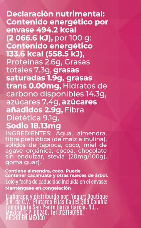 5 Pack Helado Vegano Dark Chocolate (370g)