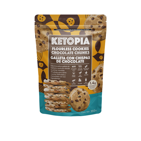 Galletas Keto Flourless Choco Chip 350g